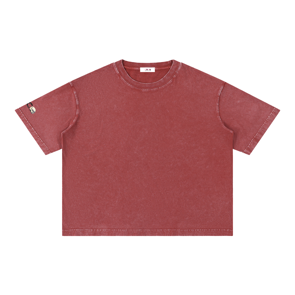 Mineral Wash Boxy Cotton T-Shirt