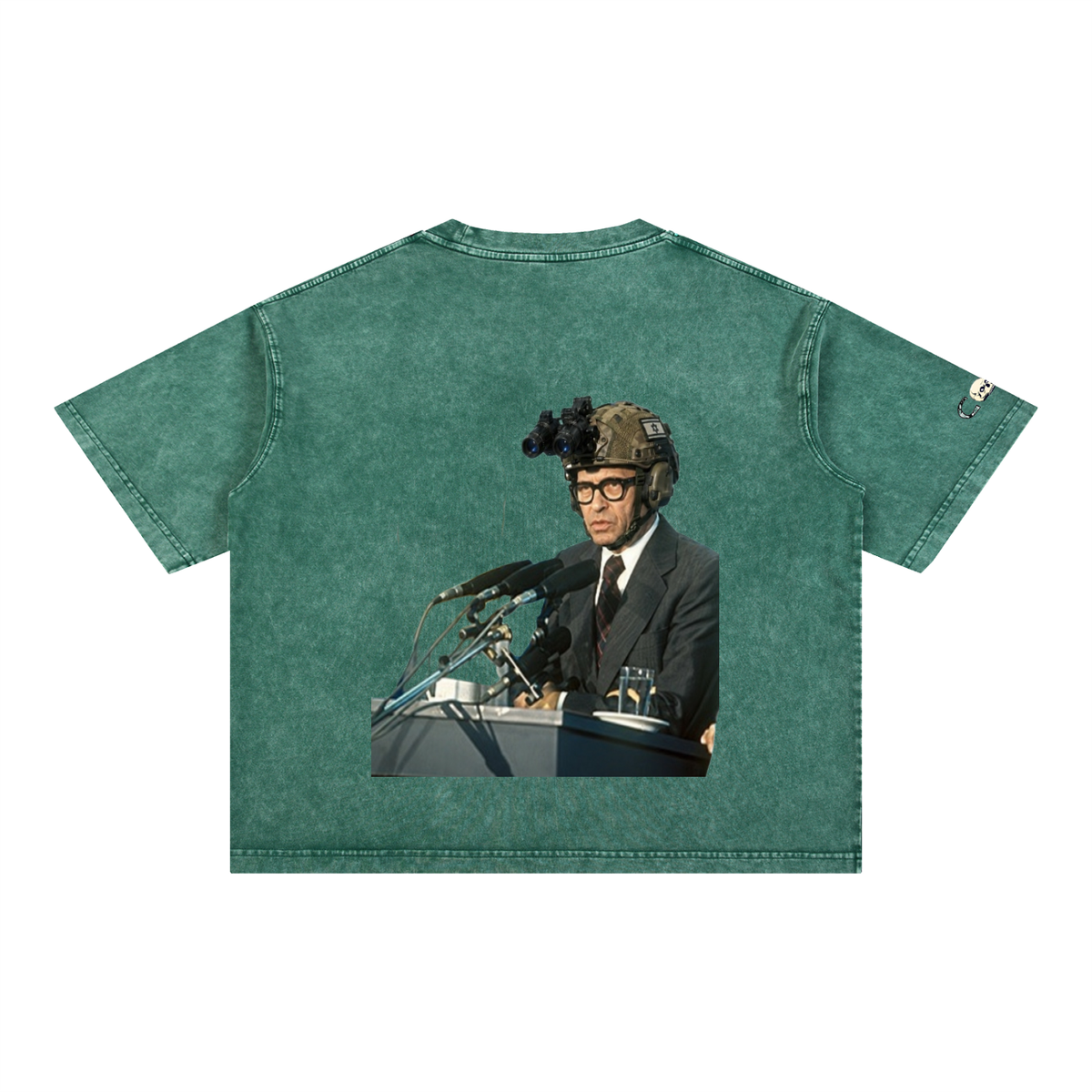 Mineral Wash Boxy Cotton T-Shirt