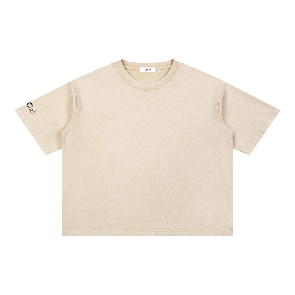 Mineral Wash Boxy Cotton T-Shirt