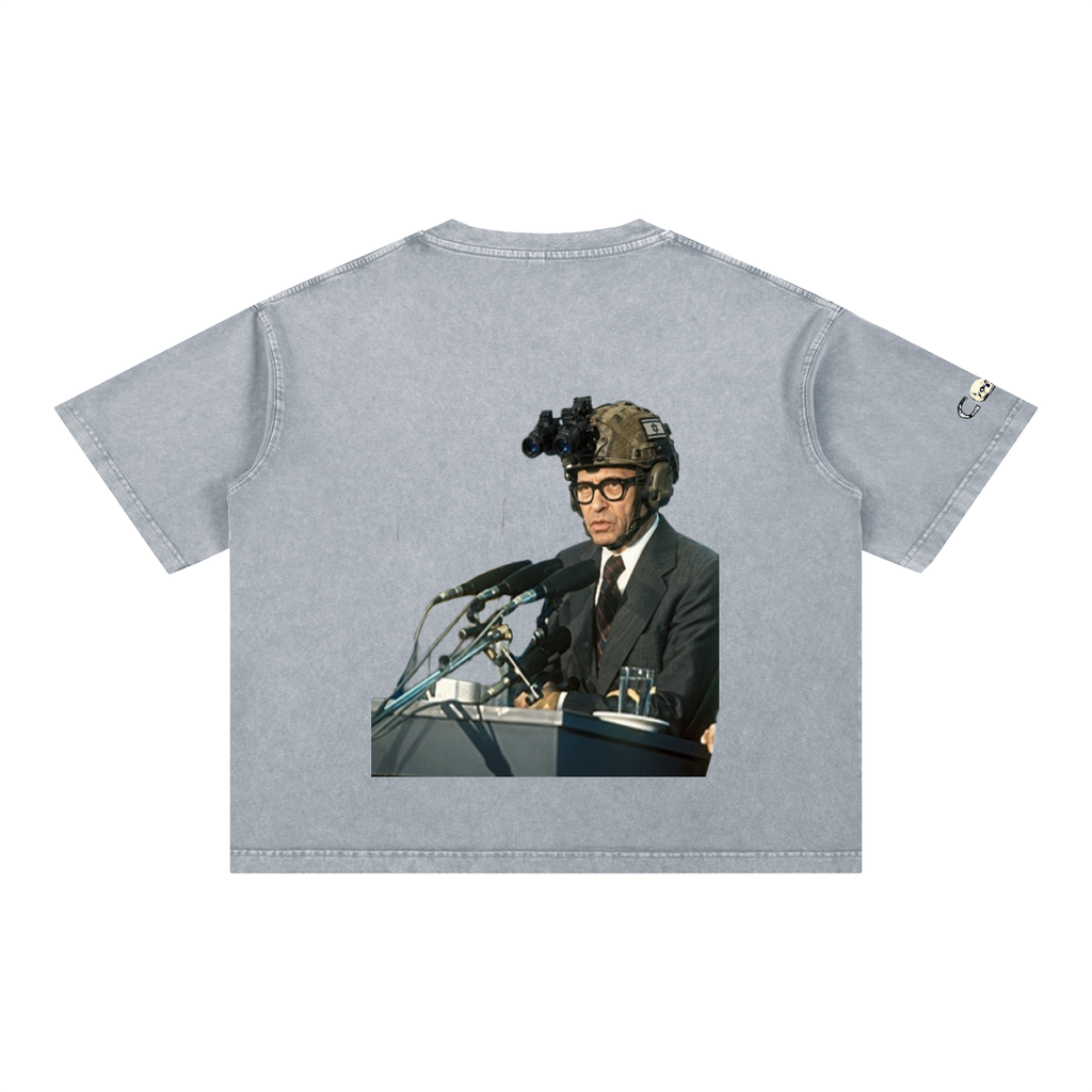 Mineral Wash Boxy Cotton T-Shirt